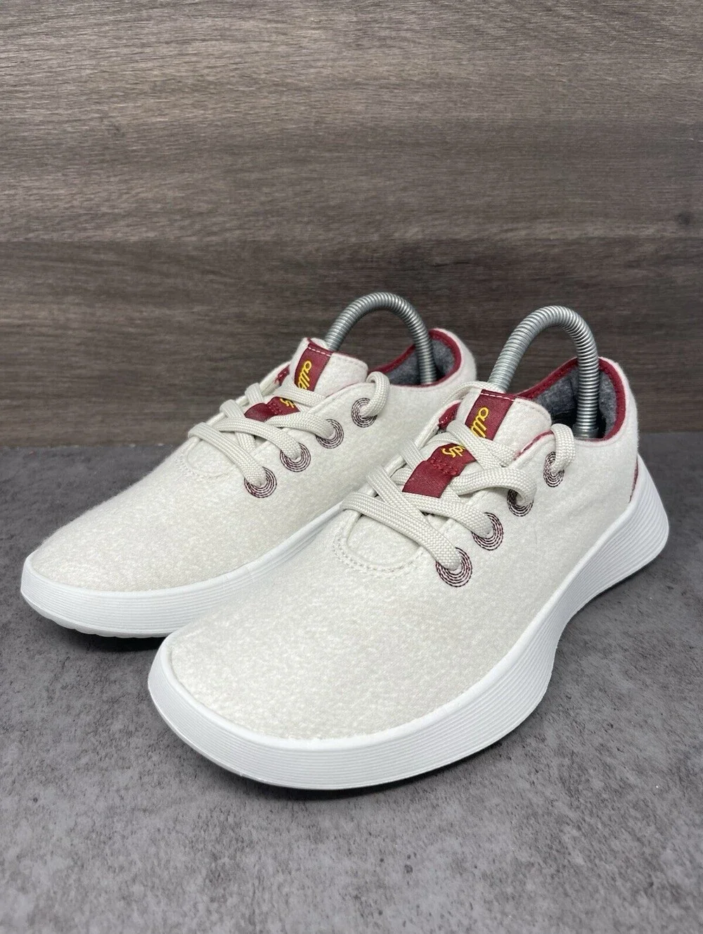 Allbirds Tree Dasher Relay Size 7.5 Womens Slip On Running Walking Shoes Cream